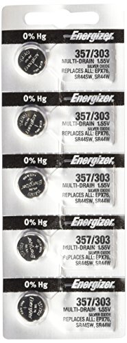Energizer 357/303 Zero Mercury Batteries , 12 Pack