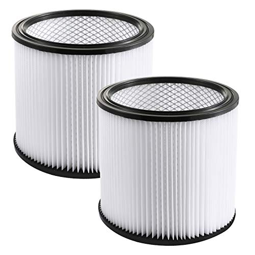 Gazeer 2Pack Replacement Cartridge Filter Compatible with Shop-Vac Shop Vac 90304, 90350, 90333,903-04-00, 9030400,fits most 5 Gallon and above Wet/Dry Vacuum Cleaners.