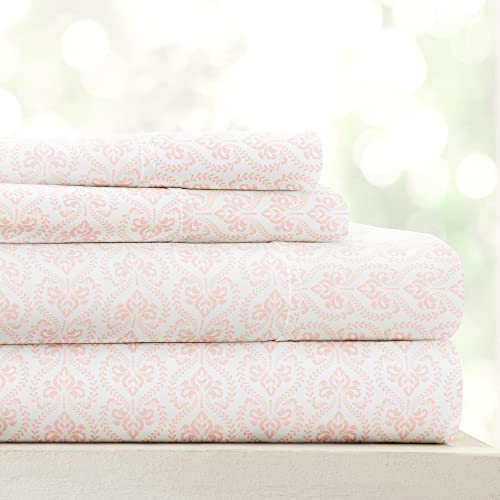 Linen Market 4 Piece Queen Bedding Sheet Set (Pink Floral) - Sleep Better Than Ever with These Ultra-Soft & Cooling Bed Sheets for Your Queen Size Bed - Deep Pocket Fits 16' Mattress