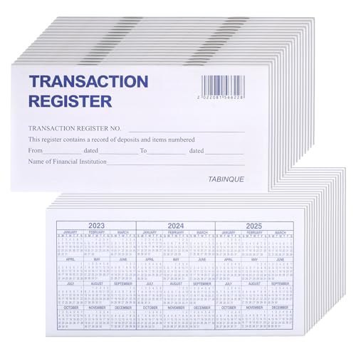 18PCS Check Registers for Personal Checkbook, Easy to Read Checkbook Register