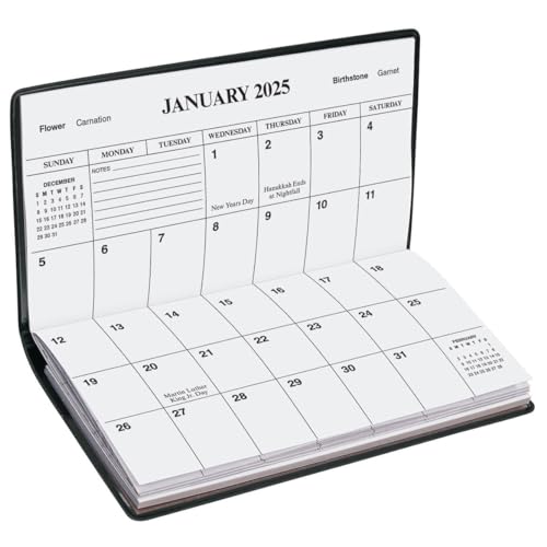 2 Year Planner Calendar Refill - Pocket Sized Calendar Insert - Ideal for Purses, Briefcases, or Backpacks – 6 ¾ inches x 3 5/8 inches