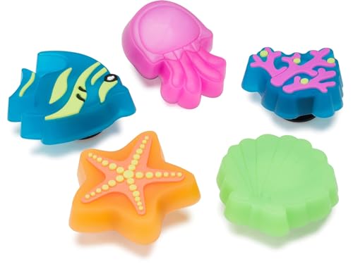 Crocs 5-Pack Animal Shoe Charms | Jibbitz, LED Under The Sea, One Size