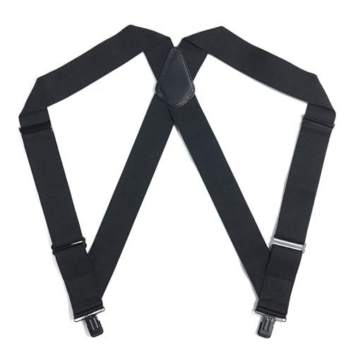Carhartt, Rugged Flex Suspenders for Men, Elastic Full Swing Side Clip (Black), One Size
