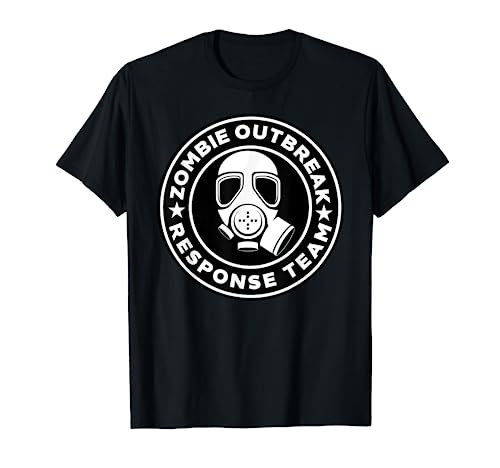 Zombie Outbreak Response Team Zombie Apocalypse Gas Mask T-Shirt