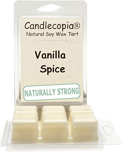 Candlecopia Vanilla Spice Strongly Scented Hand Poured Vegan Wax Melts, 12 Scented Wax Cubes, 6.4 Ounces in 2 x 6-Packs