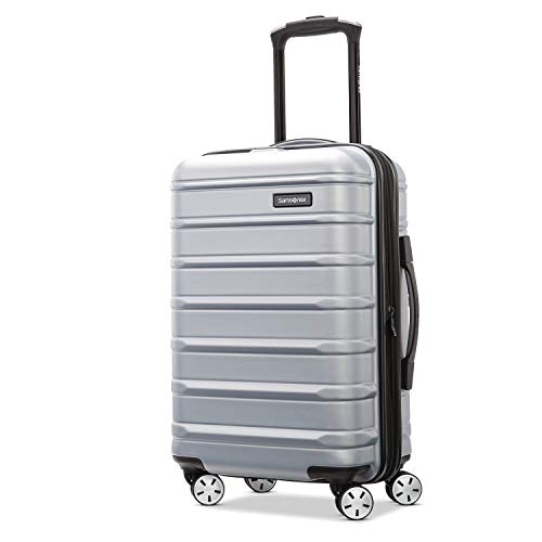 Samsonite Omni 2 Hardside Expandable Luggage with Spinners, Arctic Silver, Carry-On 19-Inch