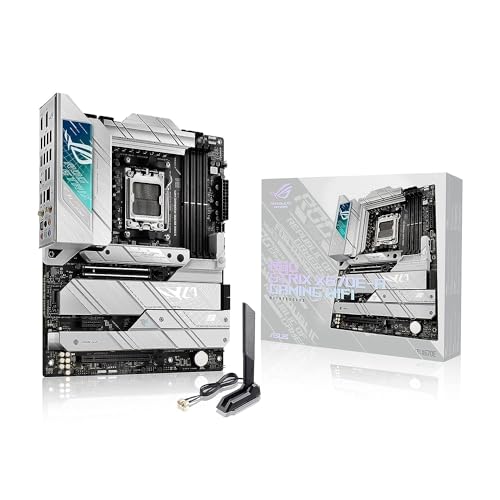 ASUS ROG Strix X670E-A Gaming WiFi 6E Socket AM5 (LGA 1718) Ryzen 7000 Gaming Motherboard(16+2 Power Stages,PCIe 5.0, DDR5,4xM.2 Slots,USB 3.2 Gen 2x2, WiFi 6E, AI Cooling II)