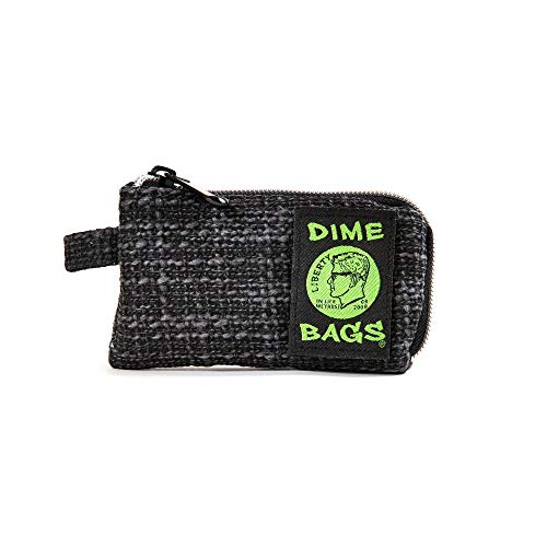 DIME BAGS Padded Pouch with Soft Padded Interior | Protective Pouch for Glass with Removable Poly Bag (5 Inch, Black)