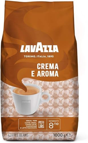 Lavazza Crema E Aroma Whole Bean Coffee Blend, 2.2-Pound Bag , Balanced medium roast with an intense, earthy flavor and long lasting crema, Non-GMO