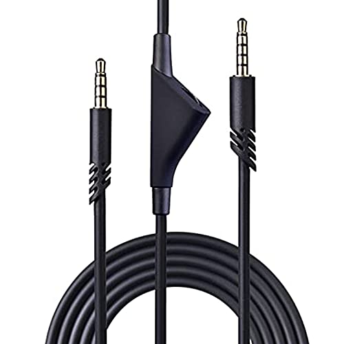 Koffmon 2.0M A40 Cords Replacement Astro A40TR Inline Volume Control Cable Compatible with Astro A40 A10 Gaming Headsets, Fit for Xbox one PS4 Controller