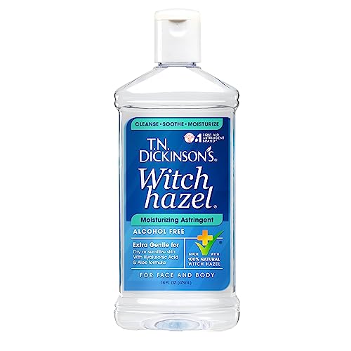 T.N. Dickinson's Witch Hazel Alcohol-Free Moisturizing Astringent, Made with 100% Natural Witch Hazel 16 oz
