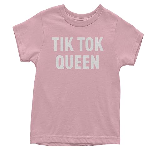 Youth TIK Tok Queen T-Shirt X-Large Light Pink