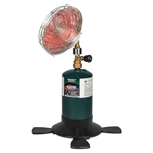 Hotdevil Tent Heater for Camping Outdoor Propane Heater 6200BTU Power with Control Valve & Coleman Propane Gas Tank Holder Portable Heater Cordless 1lb Small Propane Tanks Fuel Tents Hunting Fishing