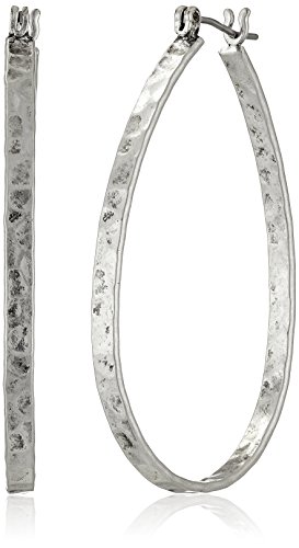 Lucky Brand Earrings, Medium 1-3/4' Oblong Hoop