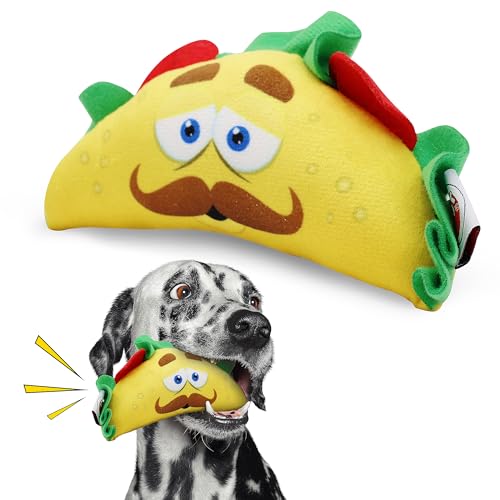 SPOT Fun Food Taco 6' Soft Plush Dog Toy 54421, Multicolor,Small Breeds