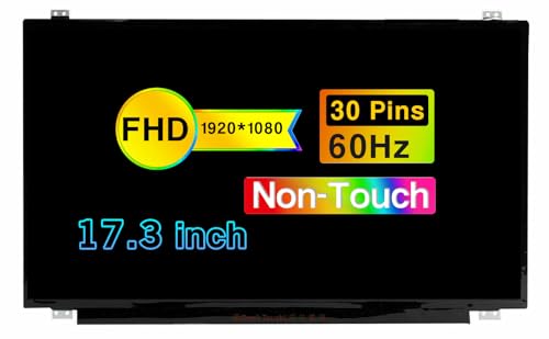 POBRIDA Replacement for Acer Predator 17 G9-791-79Y3 17.3' FHD 1920×1080 30 Pins 60HZ Non-Touch Screen LCD Display Panel (Not for HD+ / 40pins 144HZ Version)