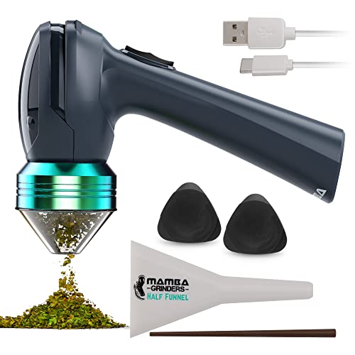 Mamba Original 1g Gray Electric Portable Herb Grinder. USB Powered Essential Kitchen Mill for Grinding