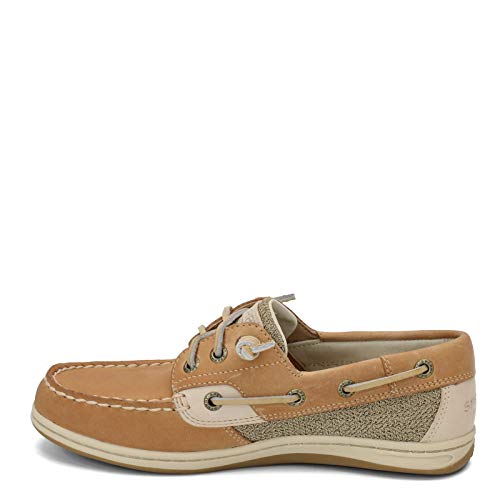 Sperry Womens Songfish Boat Shoe, Linen Oat, 8