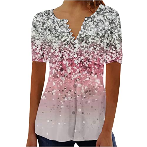 Womens Tops Dressy Casual Short Sleeve Plus White Blouse for Women Dressy Petite Casual Work Out Shirts Gym Loose Crop Summer Chic Clothes for Women Over 50 Dry Fit Polo Shirts for Women