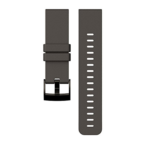 SUUNTO New Traverse Black Silicone Rubber Strap AW16 PVD Brush Buckle Black