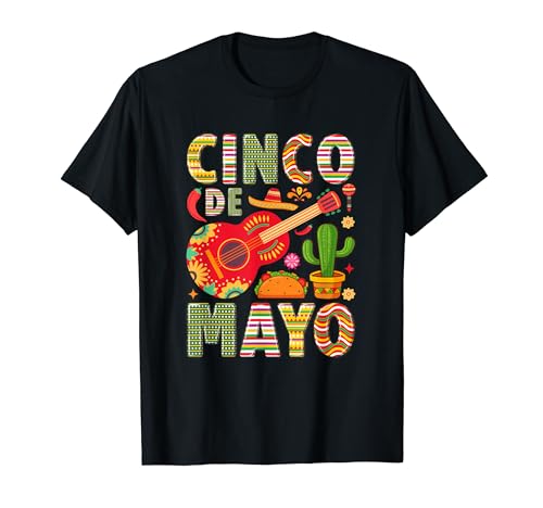 Cinco De Mayo for Mens Womens Kids Mexican Fiesta Cactus T-Shirt