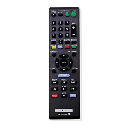 ZdalaMit RMT-B119A Replaced IR Remote Control fit for Sony Blu-ray BD Disc Player BDP-BX110 BDP-S1100 BDP-S3100 BDP-BX310 BDP-S3200 BDP-S580 BDP-BX18 BDP-S185 BDP-S3100 BDP-S5100 BDP-BX510 BDP-S390