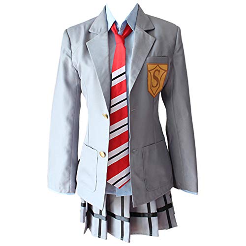 Anime Your Lie In April Cosplay Costumes Kaori Miyazono Uniform Hot (L)