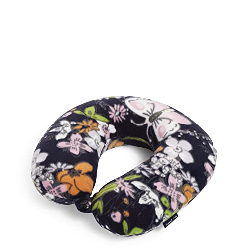 Vera Bradley Women's Fleece Travel Neck Pillow, Bloom Boom Navy, One Size