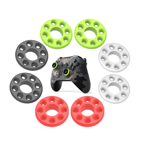 Wuryuema Silicone Precision Rings,Aim Assist Rings Compatible for Playstation 4 (PS4),PS5,Xbox one,Xbox series X/S,Xbox 360,Turtle Beach Controllers,Joystick Restrictor Rings,Controllers Accessories