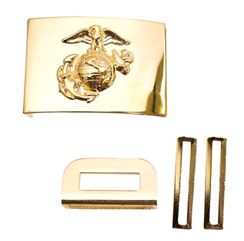 Vanguard Marine Corps 24K Gold Plated Emblem Dress Belt Buckle (Military Issued)-Veteran Owned Business