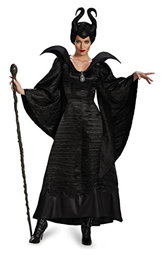 Disguise Women's Disney Maleficent Christening Gown Deluxe Costume, Black, 12-14