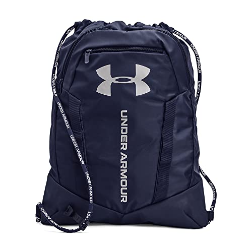Under Armour unisex Undeniable Sackpack, Midnight Navy (410)/Metallic Silver, One Size Fits Most