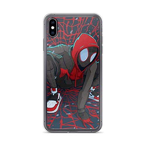 wogehote Compatible with iPhone 7 Plus/8 Plus Case Miles Morales Hoodie Movies Super Heroes Pure Clear Phone Cases Cover