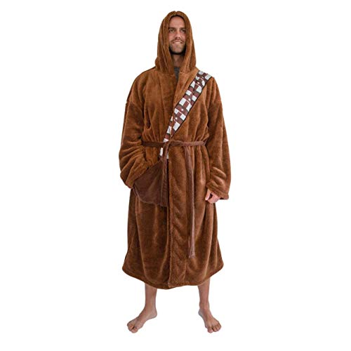 STAR WARS Chewbacca Hooded Bathrobe For Adults | Big And Tall XXXL