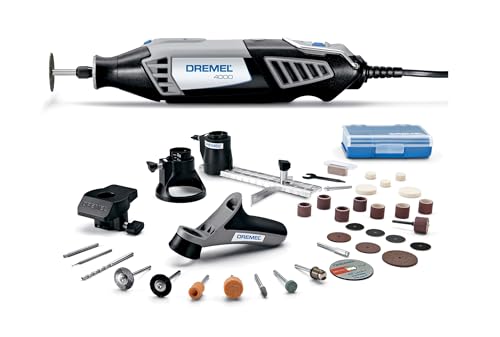 Dremel 4000 Rotary Tool Kit - Variable Speed, Engraver, Polisher, Sander, and Accessories for Cutting, Sanding, Engraving, Carving, and Polishing