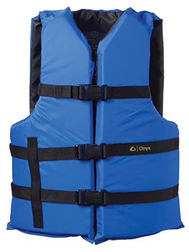 ONYX General Purpose Boating Life Jacket, Universal, Blue