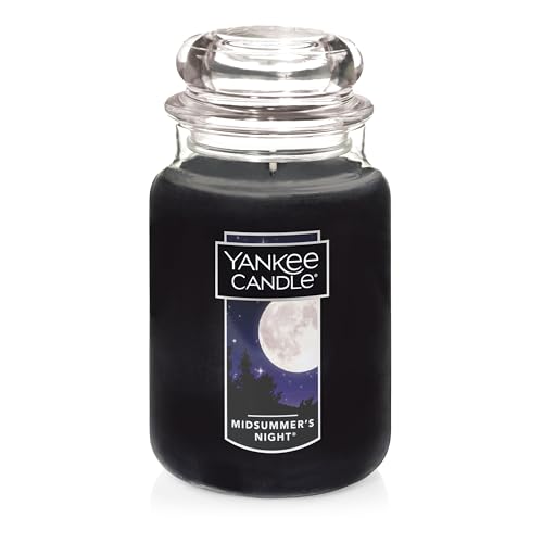 Yankee Candle MidSummer's Night Scented, Classic Large Single Wick Jar Candle, 22oz with Over 110 Hours of Burn Time, Ideal for Dinner Parties, Relaxing Saturdays, and Special Occasions