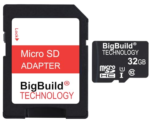 BigBuild Technology 32GB Ultra Fast 80MB/s Micro SDHC Memory Card for Tomtom GO Basic 5/6, Discover 6/7, Camper Tour 6 Satellite Navigator