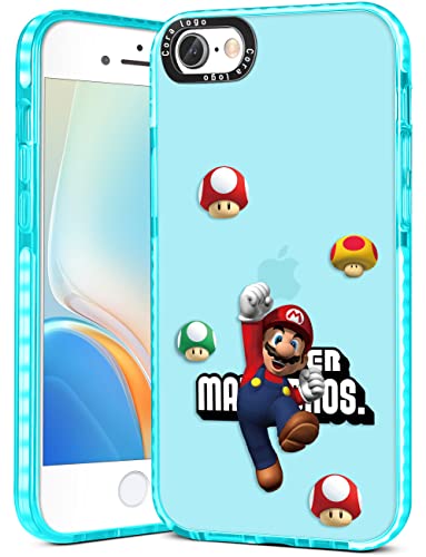 Coralogo for iPhone SE 2022/SE 2020/8/7/6/6S Case Cute Cartoon Malio Japanese Game Character Funny Cover Cool Men Teens Boys Bumper Phone Cases Clear Design for iPhone SE2022/SE2020/8/7/6 4.7'