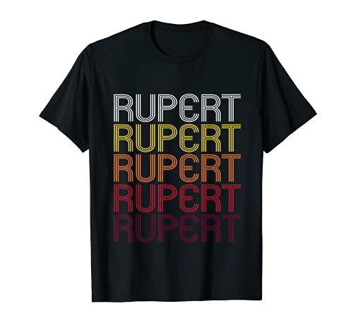 Rupert Retro Wordmark Pattern - Vintage Style T-shirt