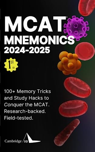 MCAT Mnemonics 2024-2025: 100+ Memory Tricks, Study Strategies for MCAT Success (Cambridge Ten)