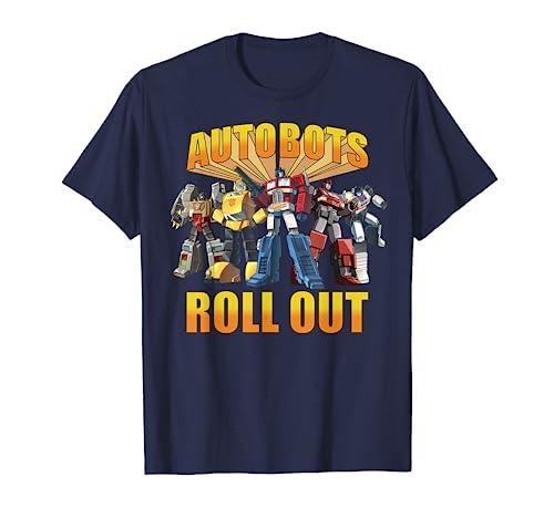 Transformers Retro Autobots Roll Out Group Shot T-Shirt