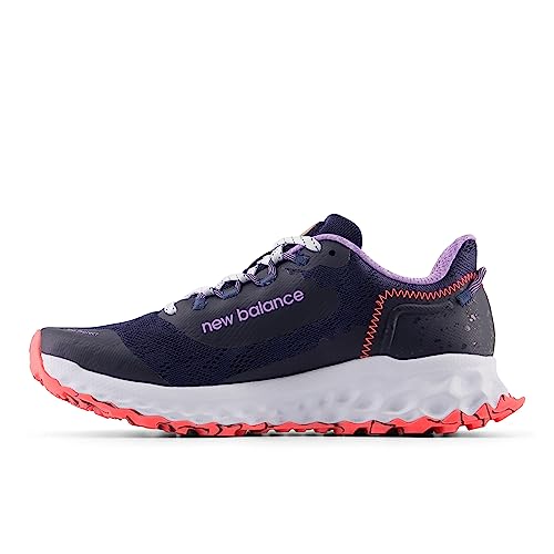 New Balance Women's Fresh Foam Garoe V1 Trail Running Shoe, Natural Indigo/Electric Purple/Electric Red, 8.5 Wide
