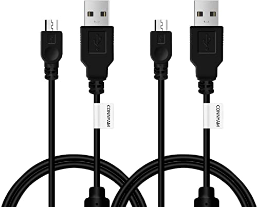 CONNYAM Magnetic Ring Controller Charging Cable Compatible with PS4/ Xbox One S/X Controller - 2Pack 10ft