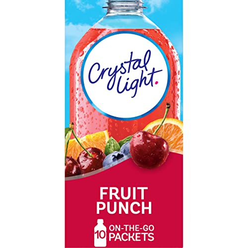 Crystal Light Sugar-Free Fruit Punch On-The-Go Powdered Drink Mix 10 Count