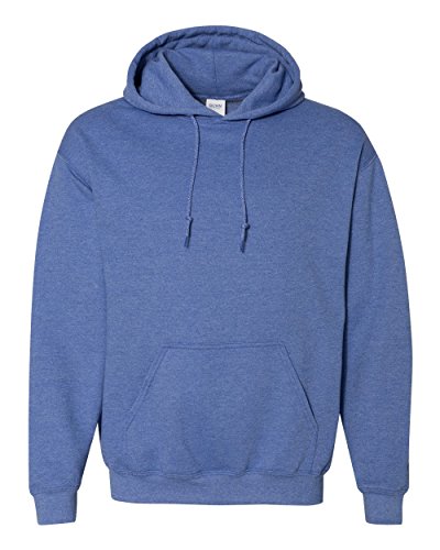 Gildan Men's Fleece Hoodie Sweatshirt, Style G18500, Multipack, Heather Ocean Blue, X-Large