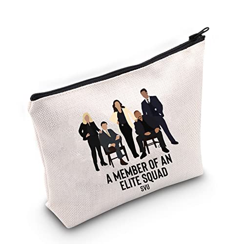 TOBGBE Funny Law Detective Team SUV TV Show Merchandise A Member Of An Elite Squad SVU Cosmetic Bag Detective Lover Gift (Law Team Bag)