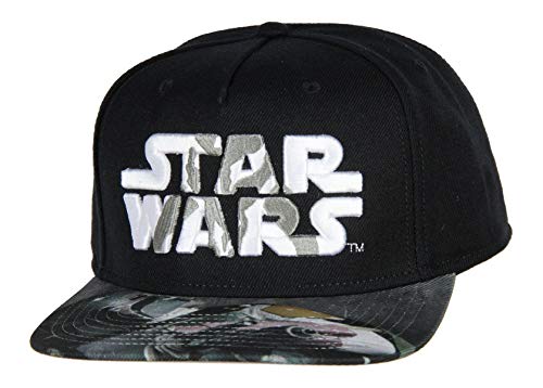 Star Wars Mandalorian Embroidered Adjustable Adult Snapback Hat Baseball Cap Black