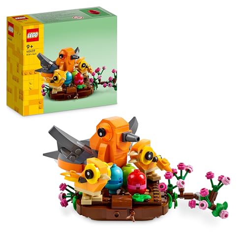LEGO Bird’s Nest Building Toy Kit, Seasonal Display for a Table or Shelf, Fun Build for Kids Ages 9 and Up, 40639