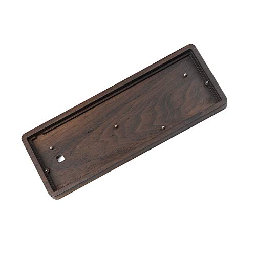 YMDK GK64 GK64x Keyboard kit CNC Wood Wooden Case Wired PCB Plate Stabilizers (Walnut Wired PCB)